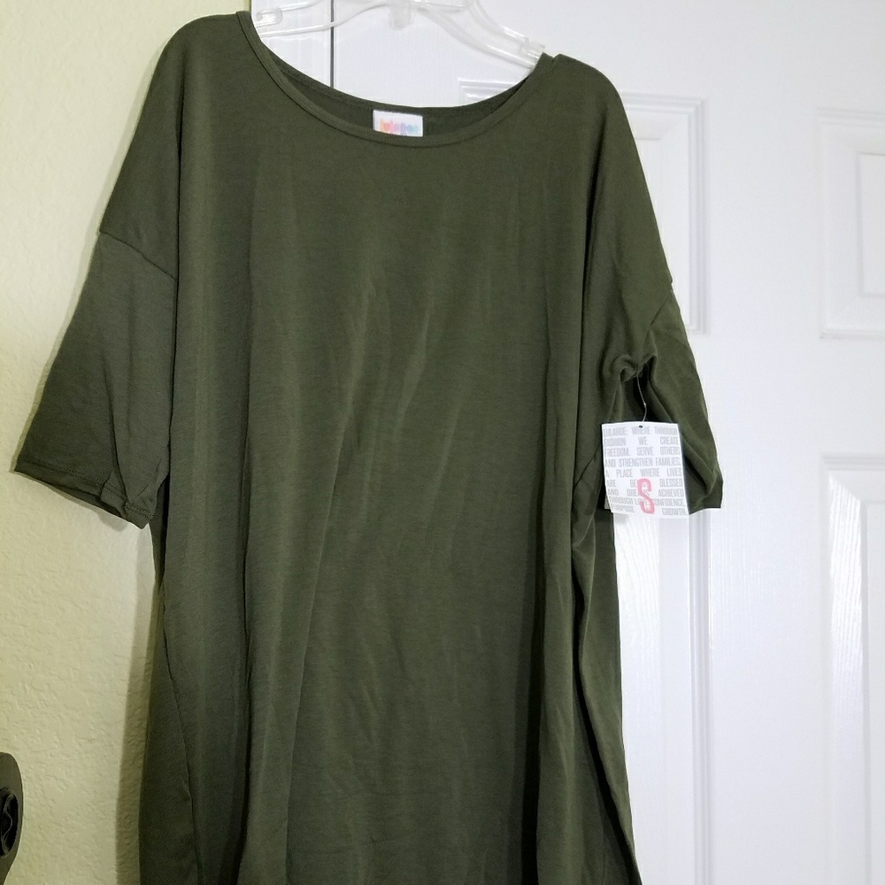 Bnwt small lularoe irma army green